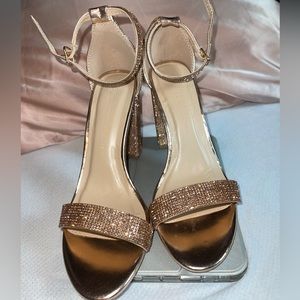 Size 6.5 Rose Gold Heels. Bought from Miss Lola